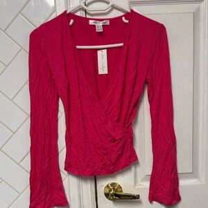 Fuchsia Wrap top